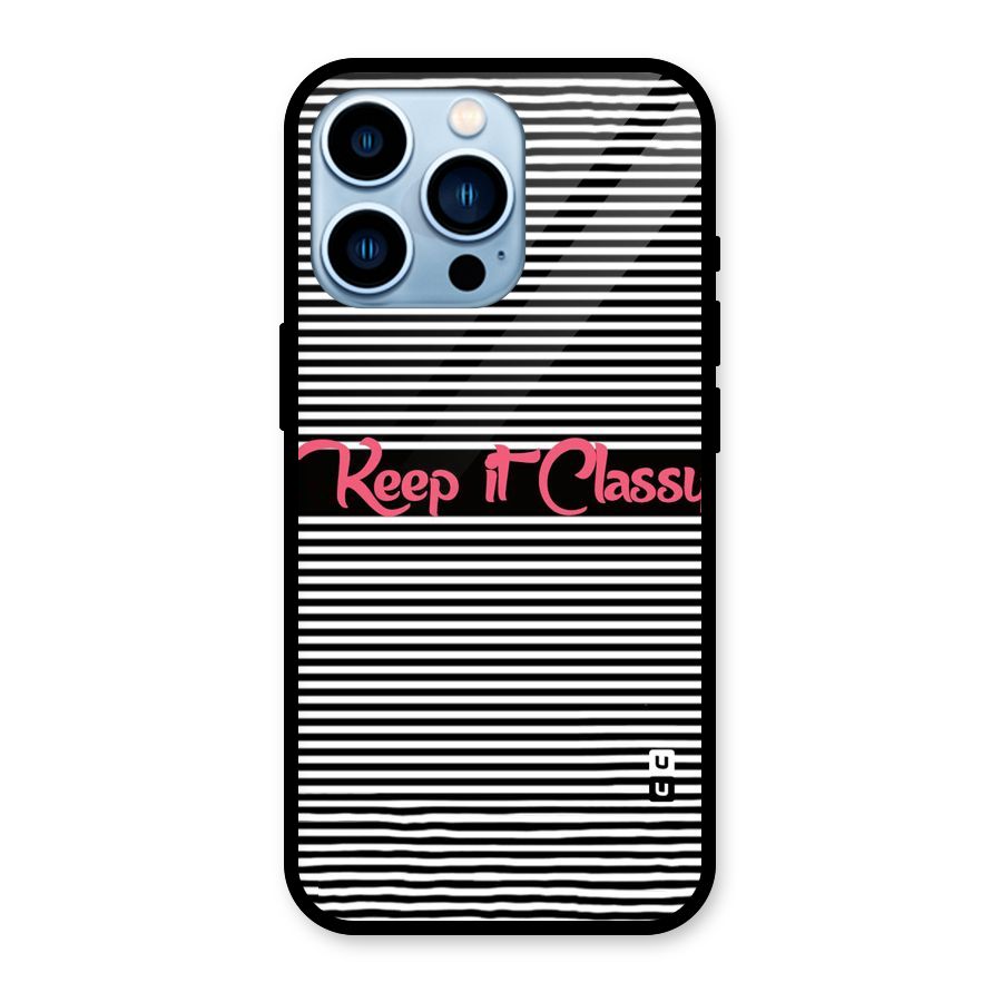 Keep It Classy Glass Back Case for iPhone 13 Pro