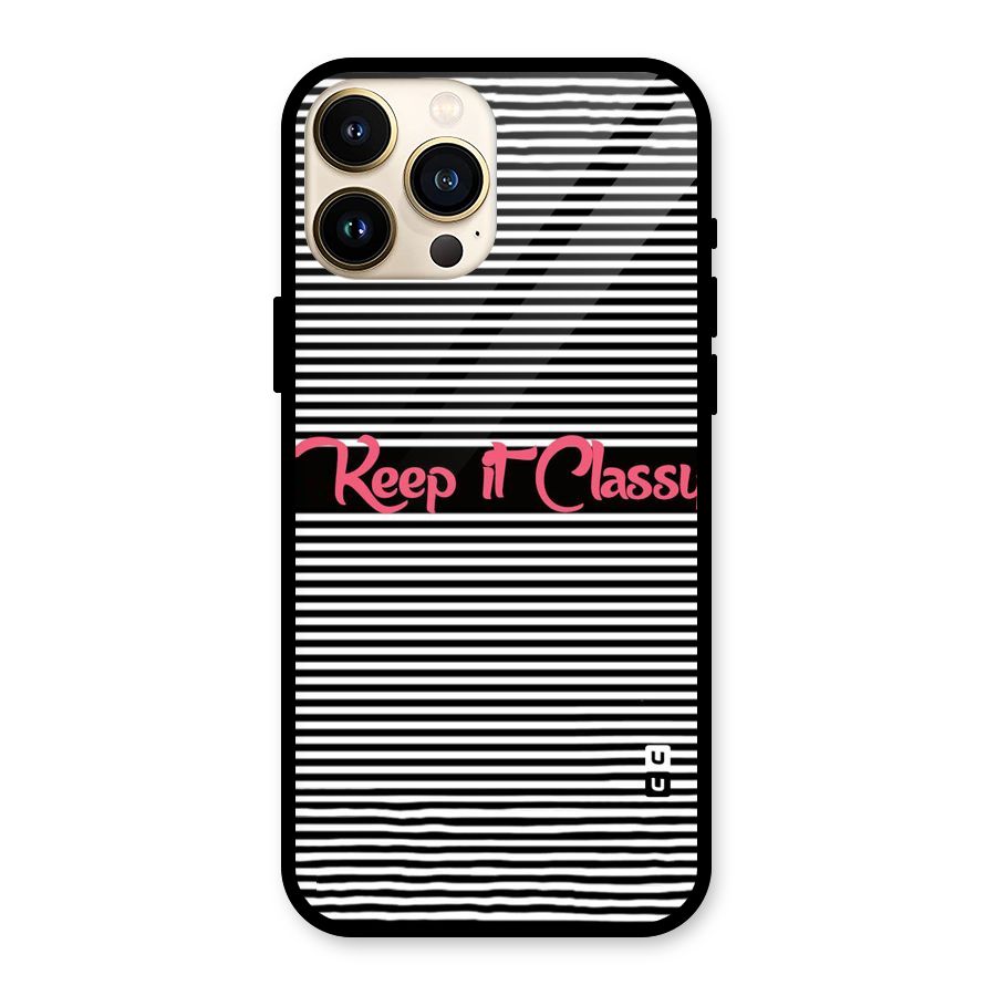 Keep It Classy Glass Back Case for iPhone 13 Pro Max