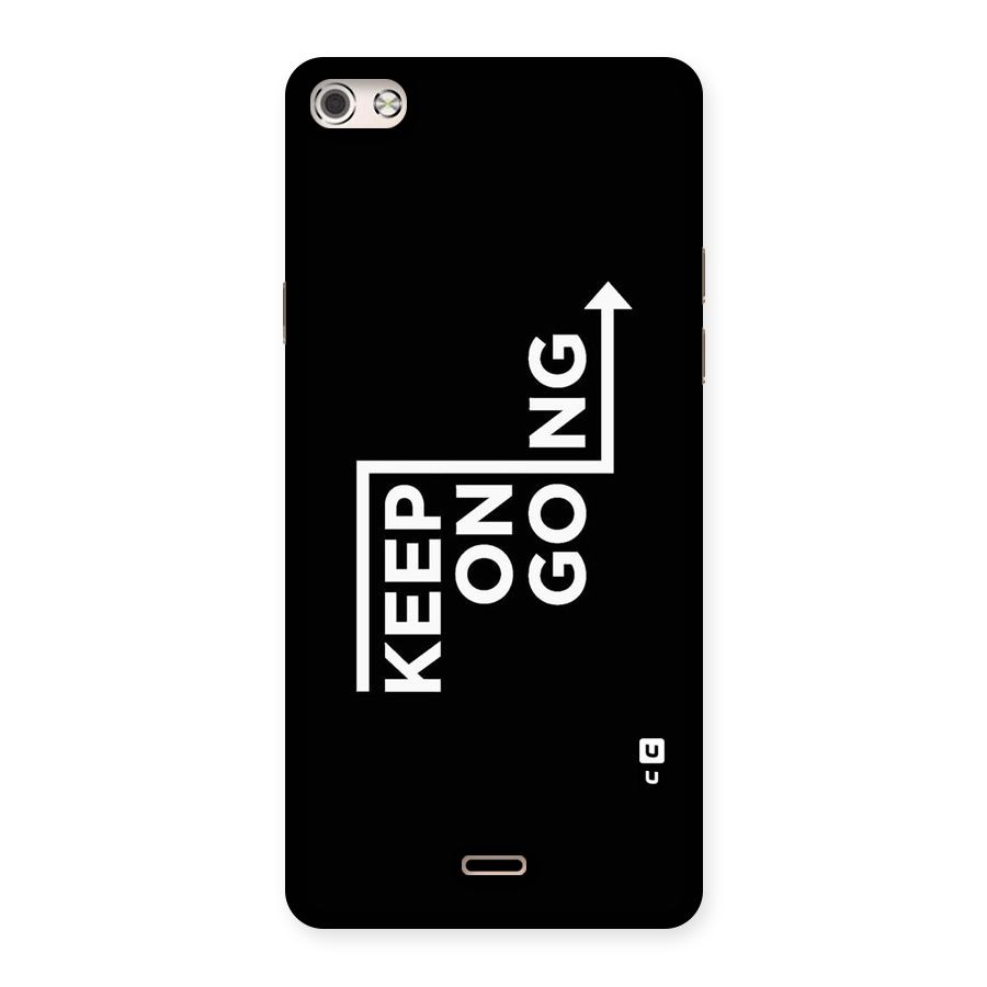 Keep On Going Back Case for Micromax Canvas Silver 5