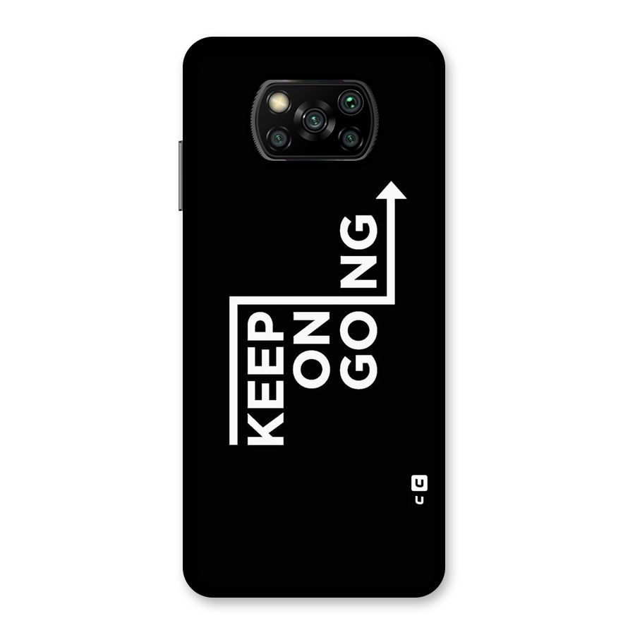 Keep On Going Back Case for Poco X3
