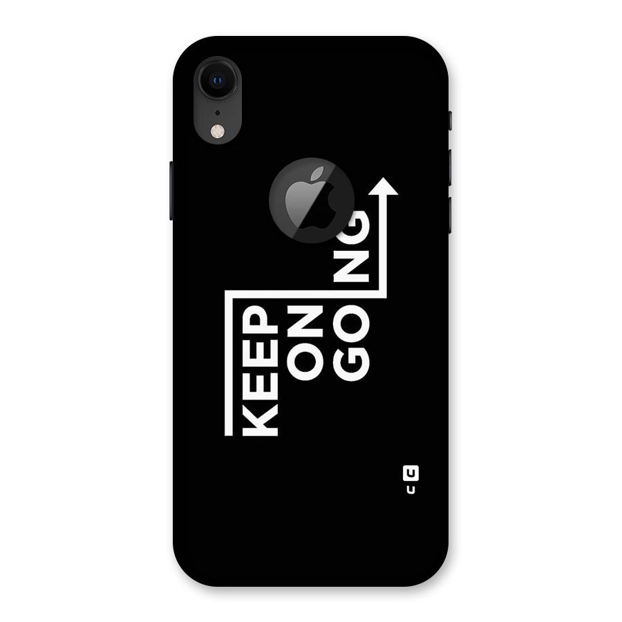 Keep On Going Back Case for iPhone XR Logo Cut