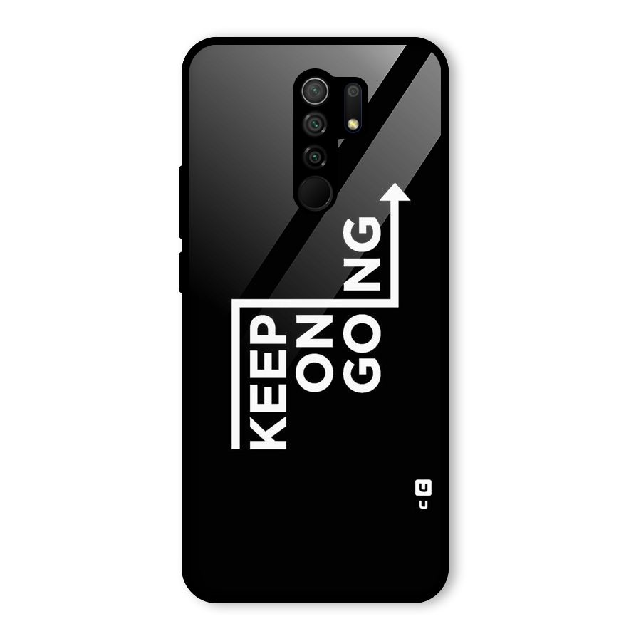 Keep On Going Glass Back Case for Poco M2