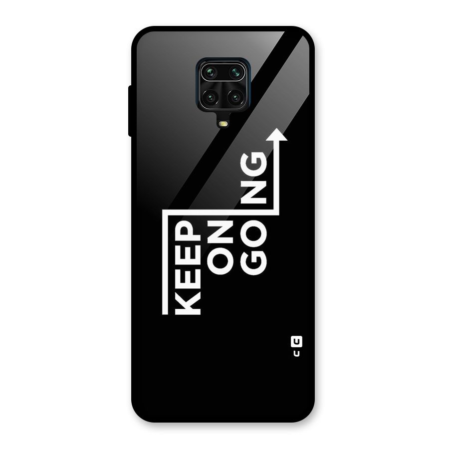 Keep On Going Glass Back Case for Poco M2 Pro
