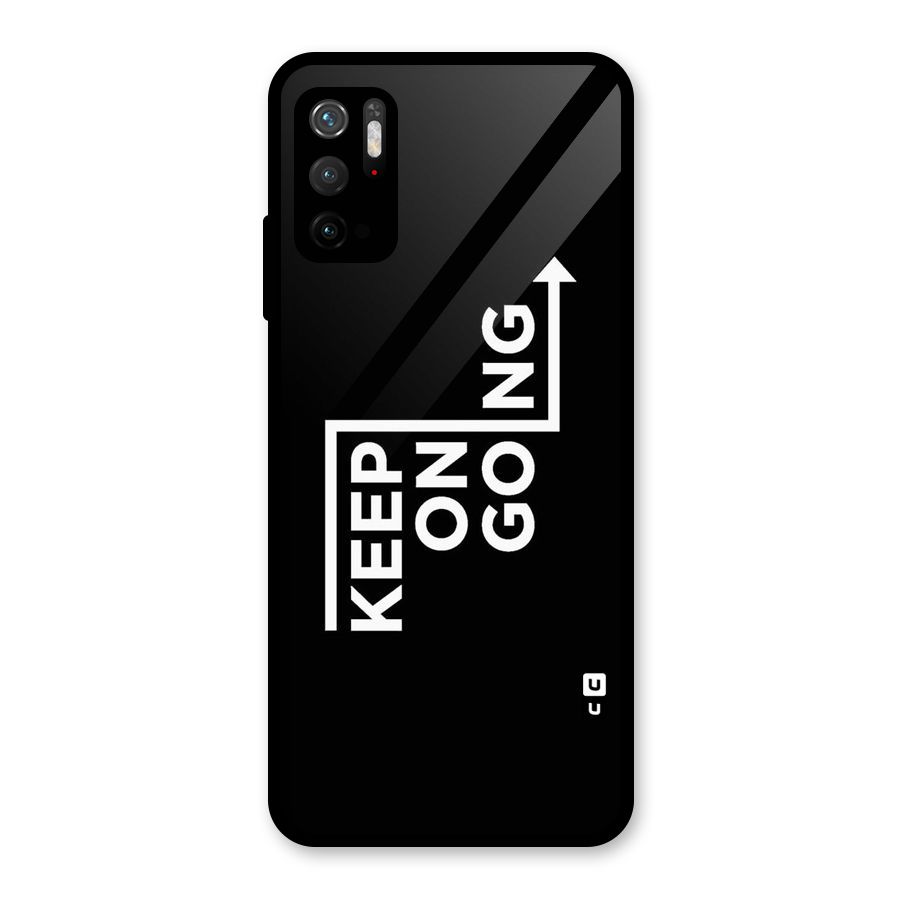 Keep On Going Glass Back Case for Poco M3 Pro 5G