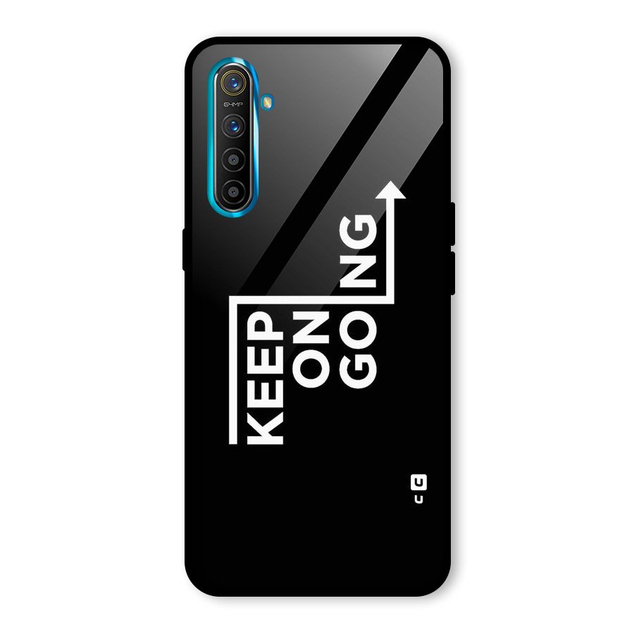 Keep On Going Glass Back Case for Realme X2