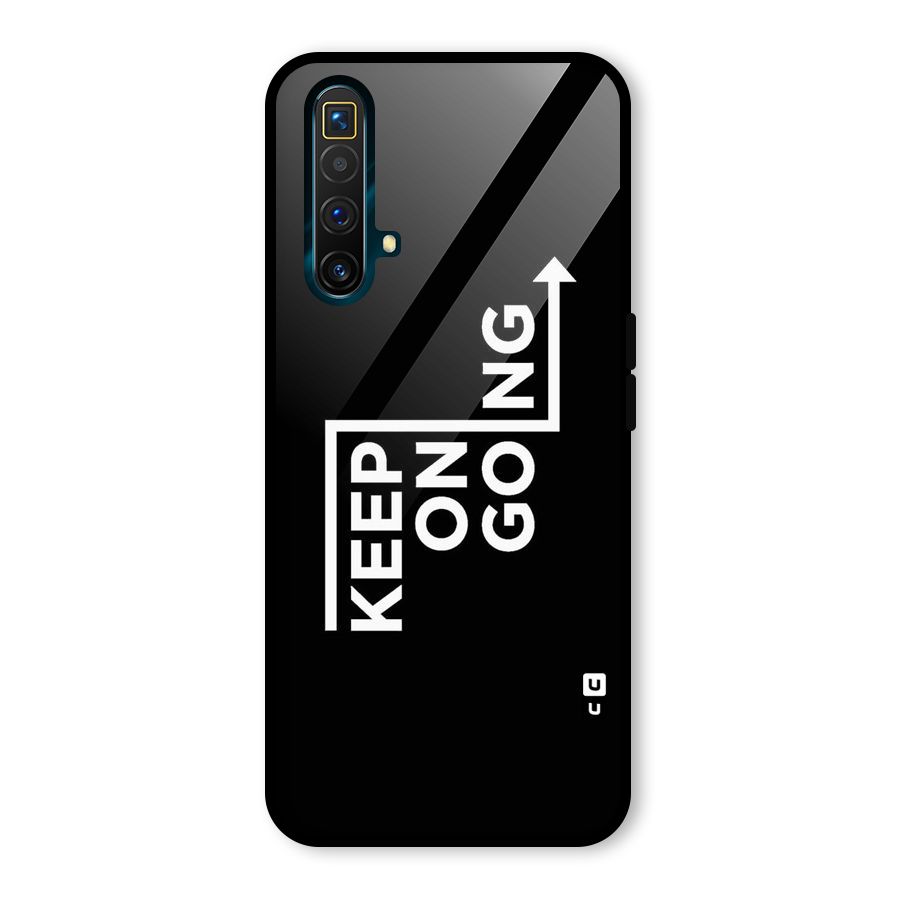 Keep On Going Glass Back Case for Realme X3 SuperZoom