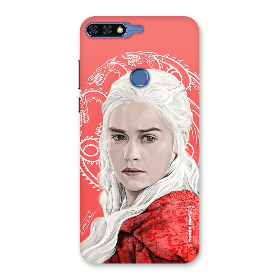Khaleesi The Living Dragon Back Case for Honor 7C