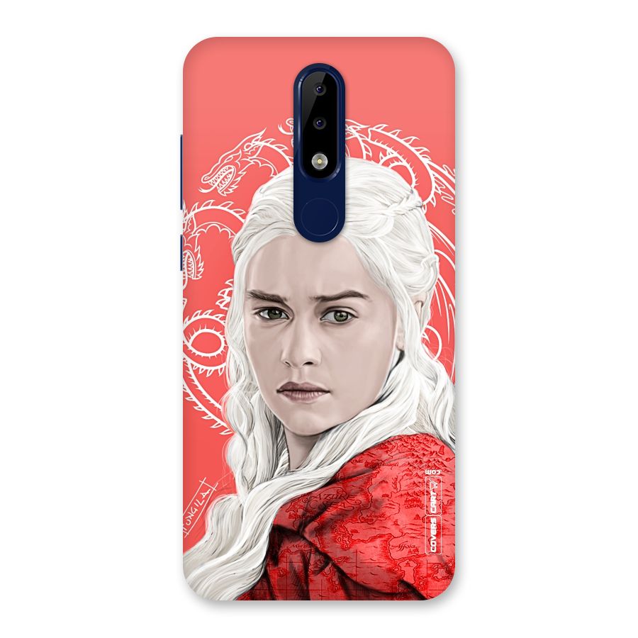 Khaleesi The Living Dragon Back Case for Nokia 5.1 Plus