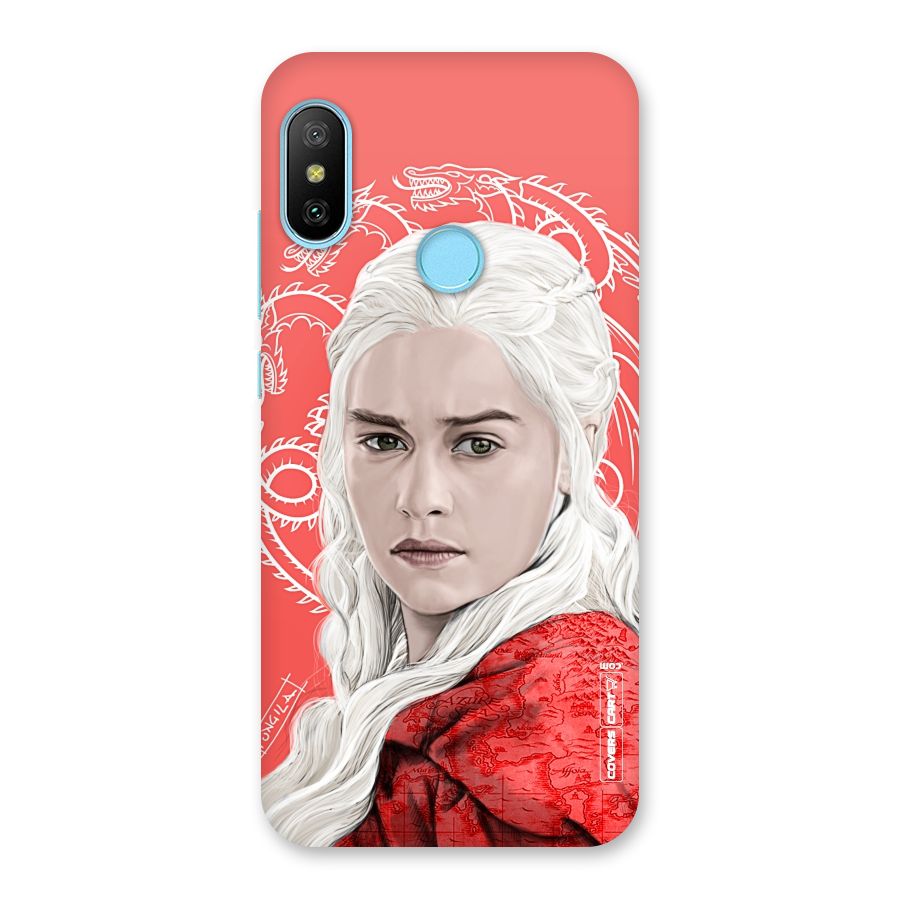 Khaleesi The Living Dragon Back Case for Redmi 6 Pro