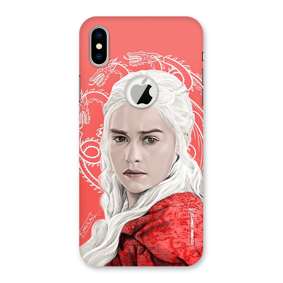 Khaleesi The Living Dragon Back Case for iPhone X Logo Cut