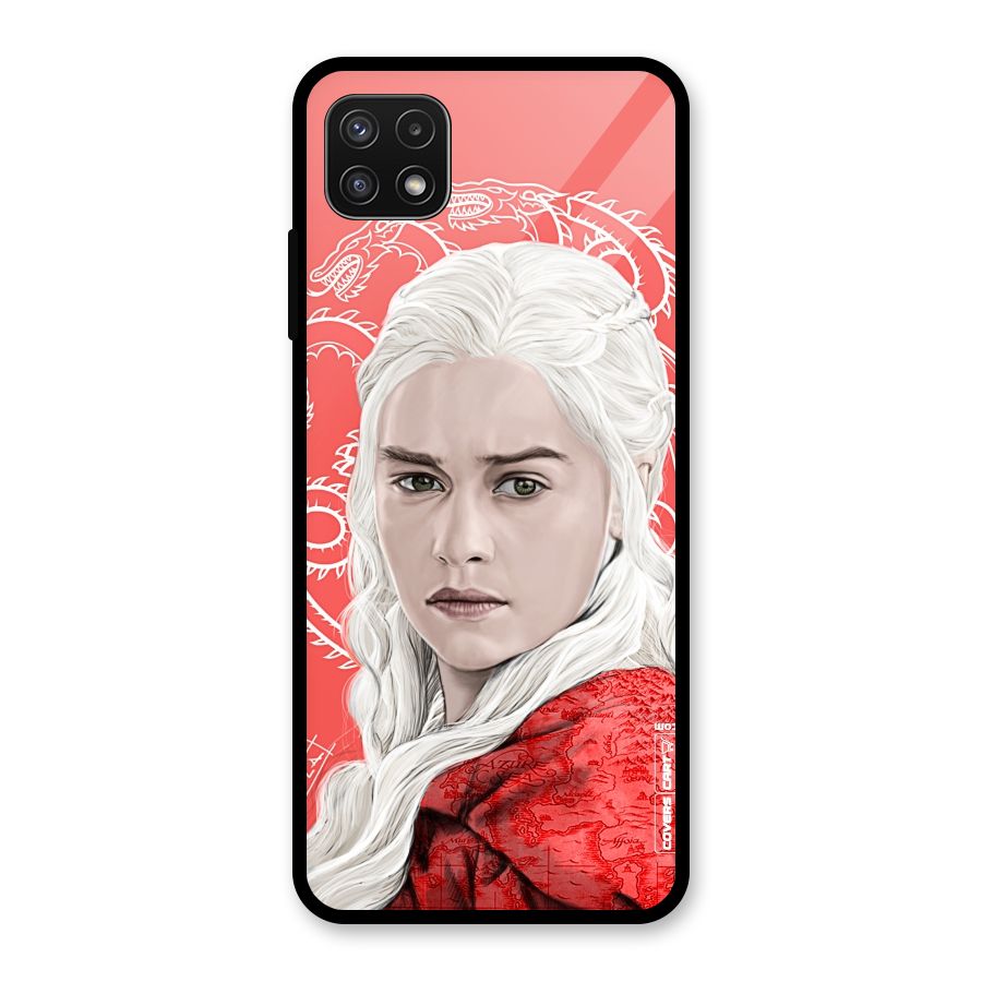 Khaleesi The Living Dragon Glass Back Case for Galaxy A22 5G