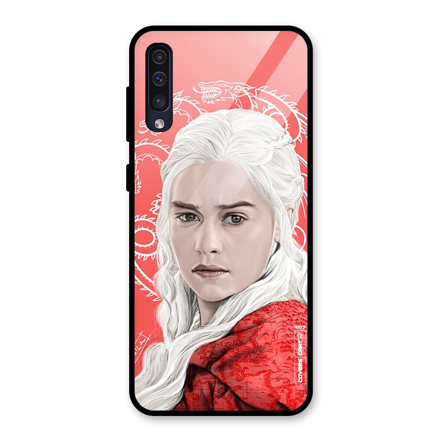 Khaleesi The Living Dragon Glass Back Case for Galaxy A50