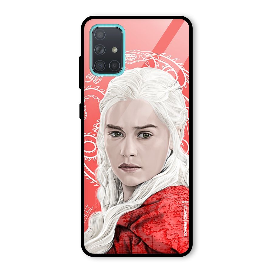 Khaleesi The Living Dragon Glass Back Case for Galaxy A71