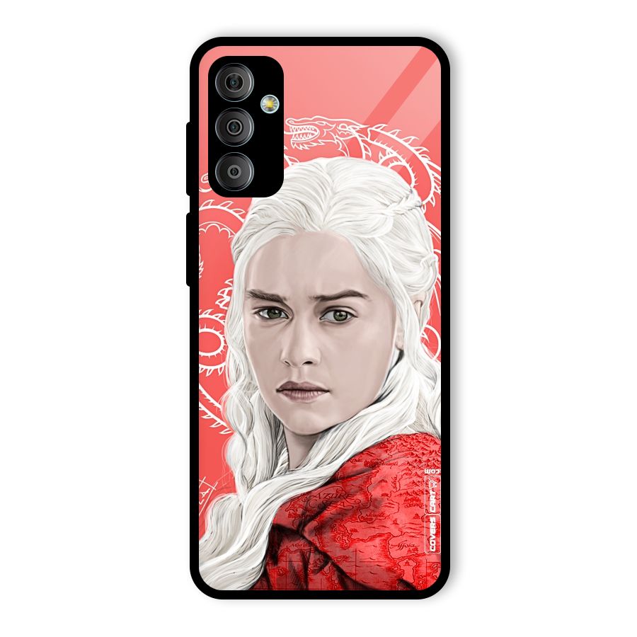Khaleesi The Living Dragon Glass Back Case for Galaxy F23