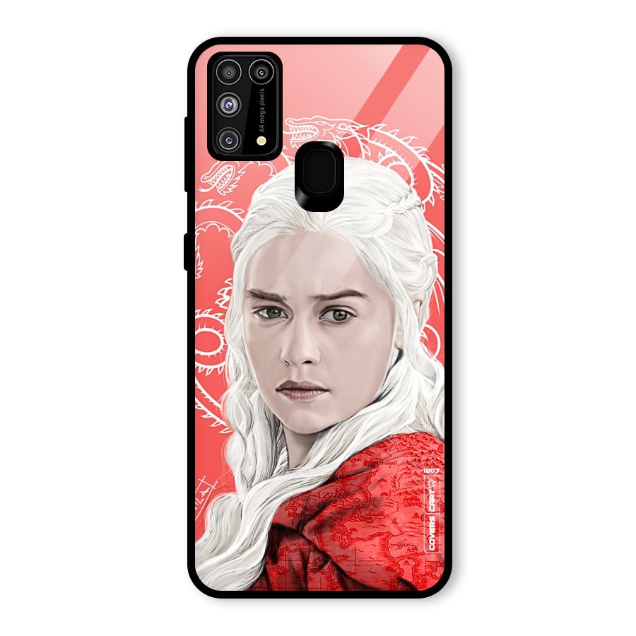 Khaleesi The Living Dragon Glass Back Case for Galaxy F41