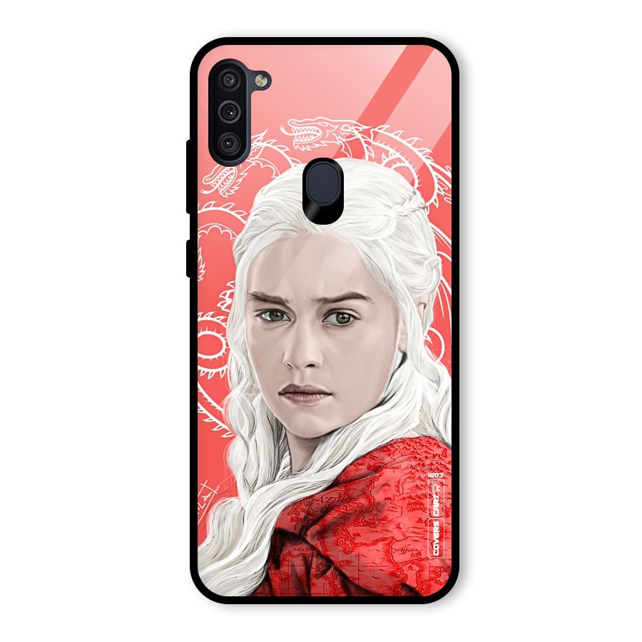 Khaleesi The Living Dragon Glass Back Case for Galaxy M11