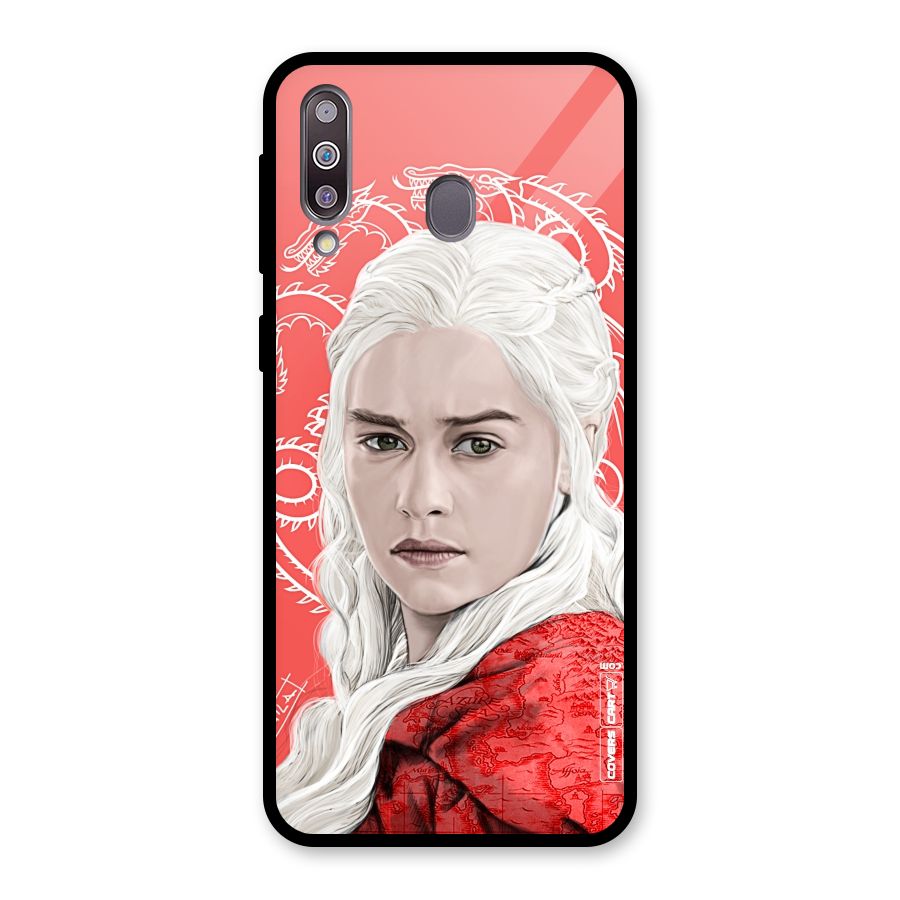 Khaleesi The Living Dragon Glass Back Case for Galaxy M30