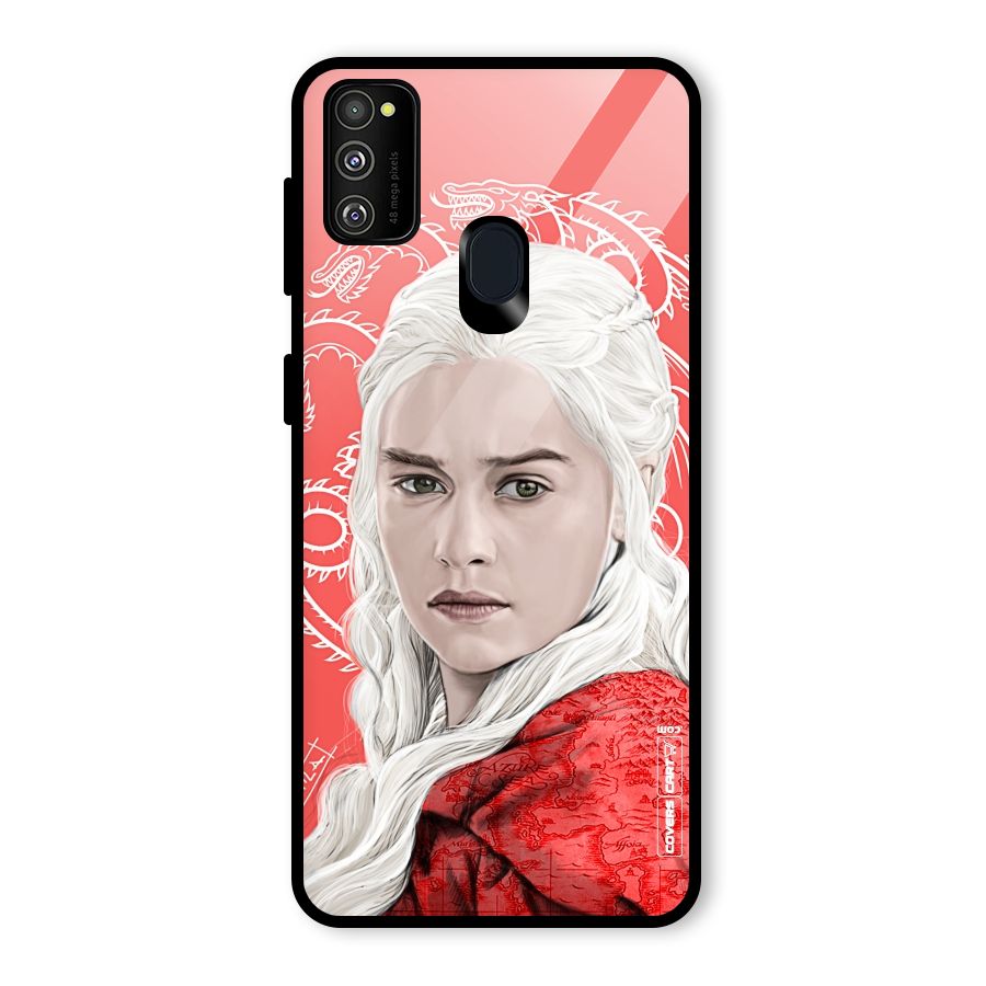 Khaleesi The Living Dragon Glass Back Case for Galaxy M30s