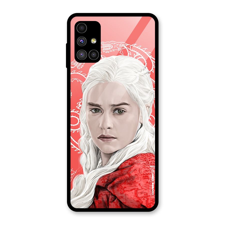 Khaleesi The Living Dragon Glass Back Case for Galaxy M51