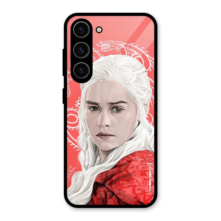 Khaleesi The Living Dragon Glass Back Case for Galaxy S23