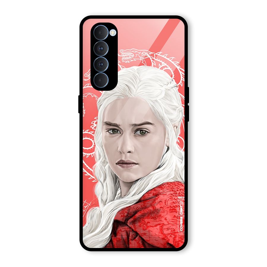 Khaleesi The Living Dragon Glass Back Case for Oppo Reno4 Pro