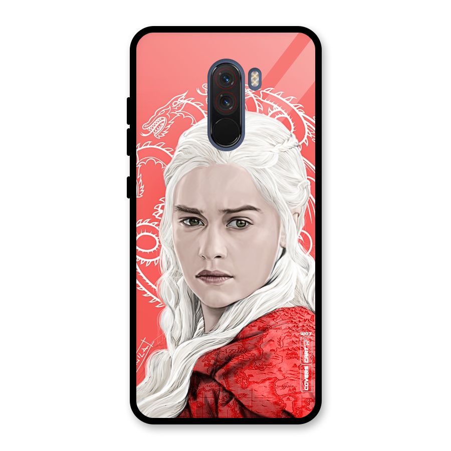 Khaleesi The Living Dragon Glass Back Case for Poco F1