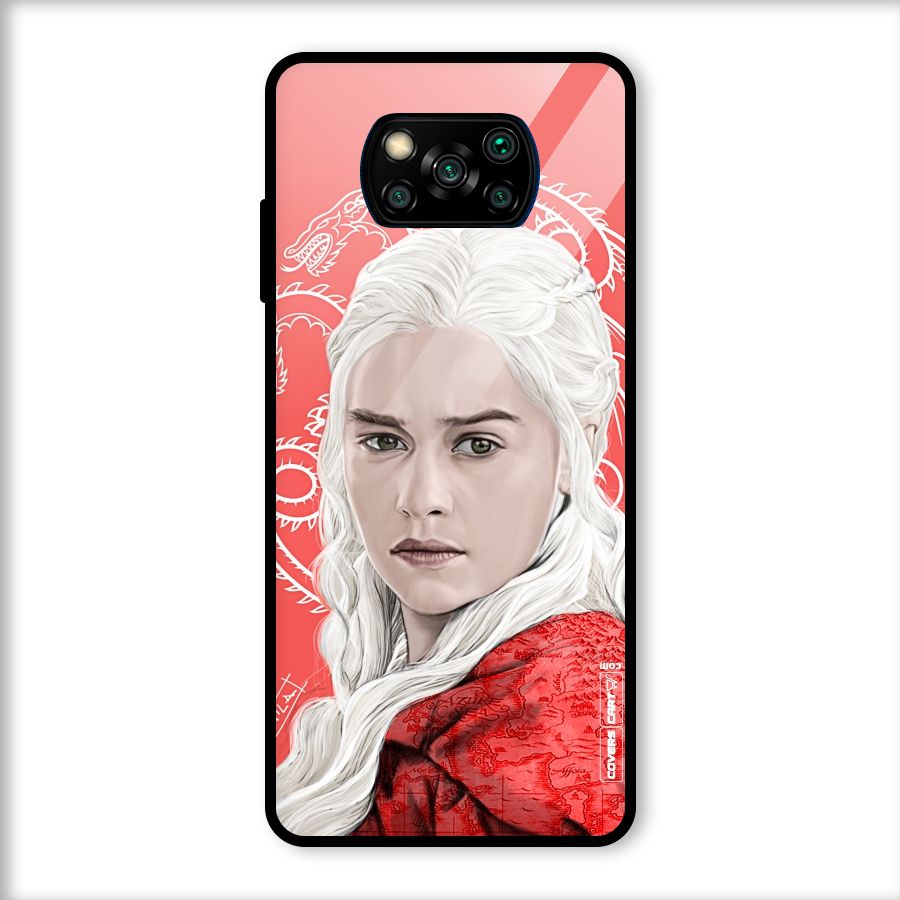 Khaleesi The Living Dragon Glass Back Case for Poco X3