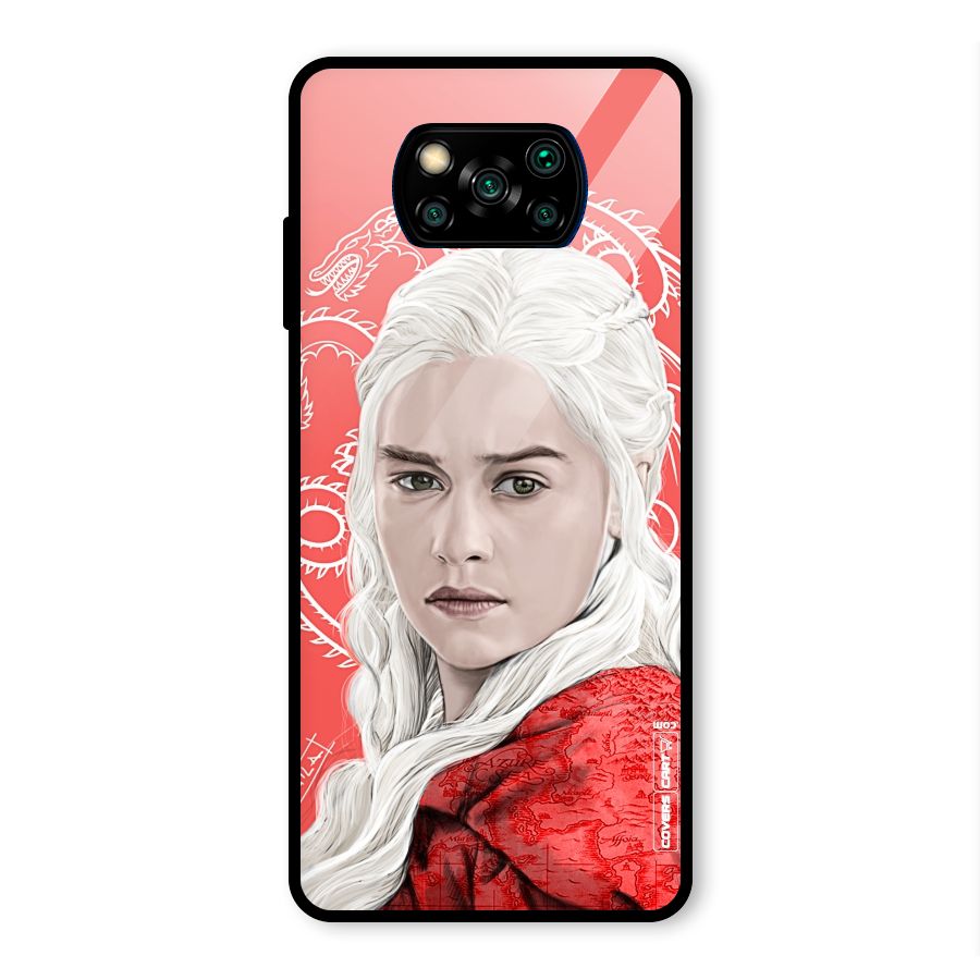 Khaleesi The Living Dragon Glass Back Case for Poco X3 Pro