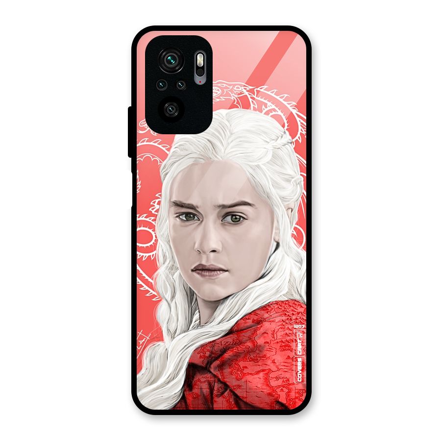 Khaleesi The Living Dragon Glass Back Case for Redmi Note 10S