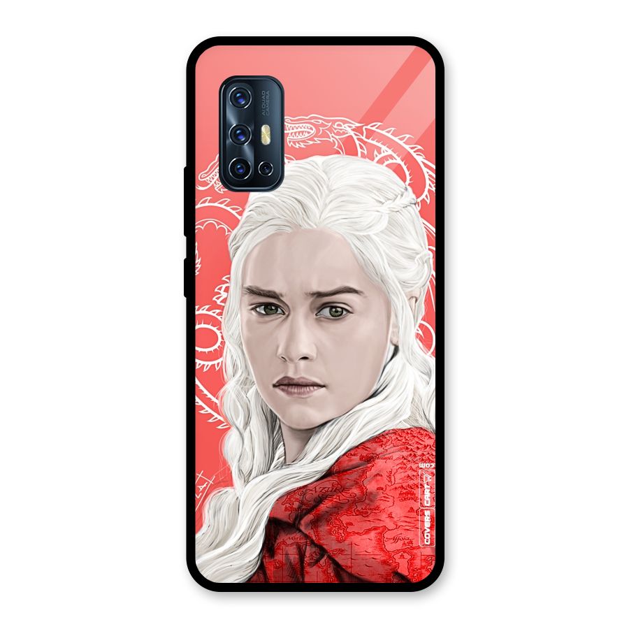 Khaleesi The Living Dragon Glass Back Case for Vivo V17
