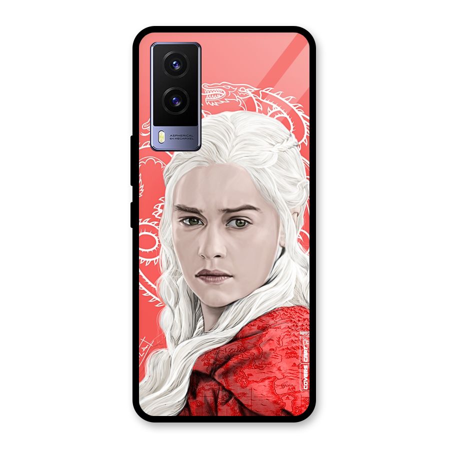 Khaleesi The Living Dragon Glass Back Case for Vivo V21e 5G