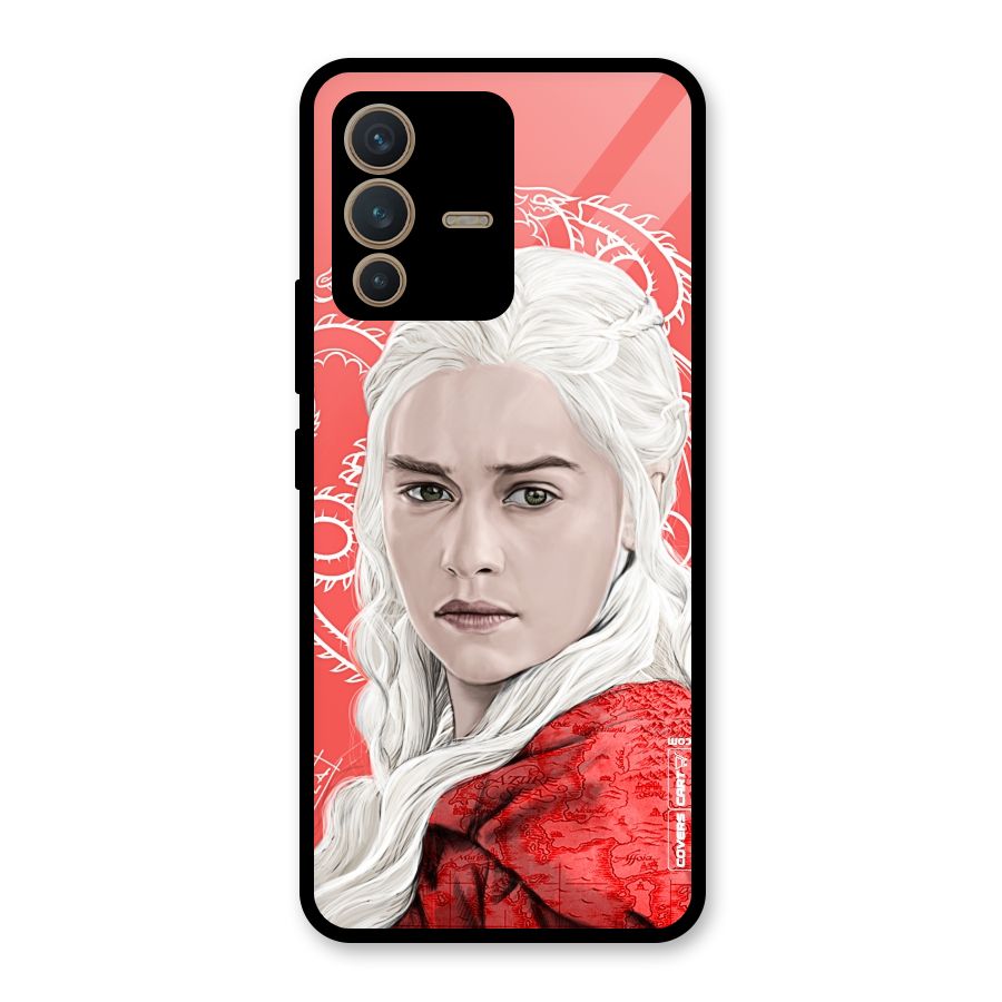 Khaleesi The Living Dragon Glass Back Case for Vivo V23 5G