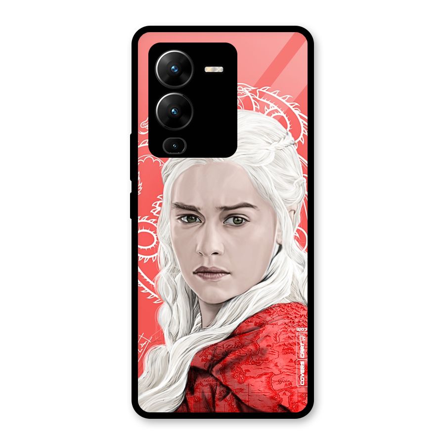 Khaleesi The Living Dragon Glass Back Case for Vivo V25 Pro