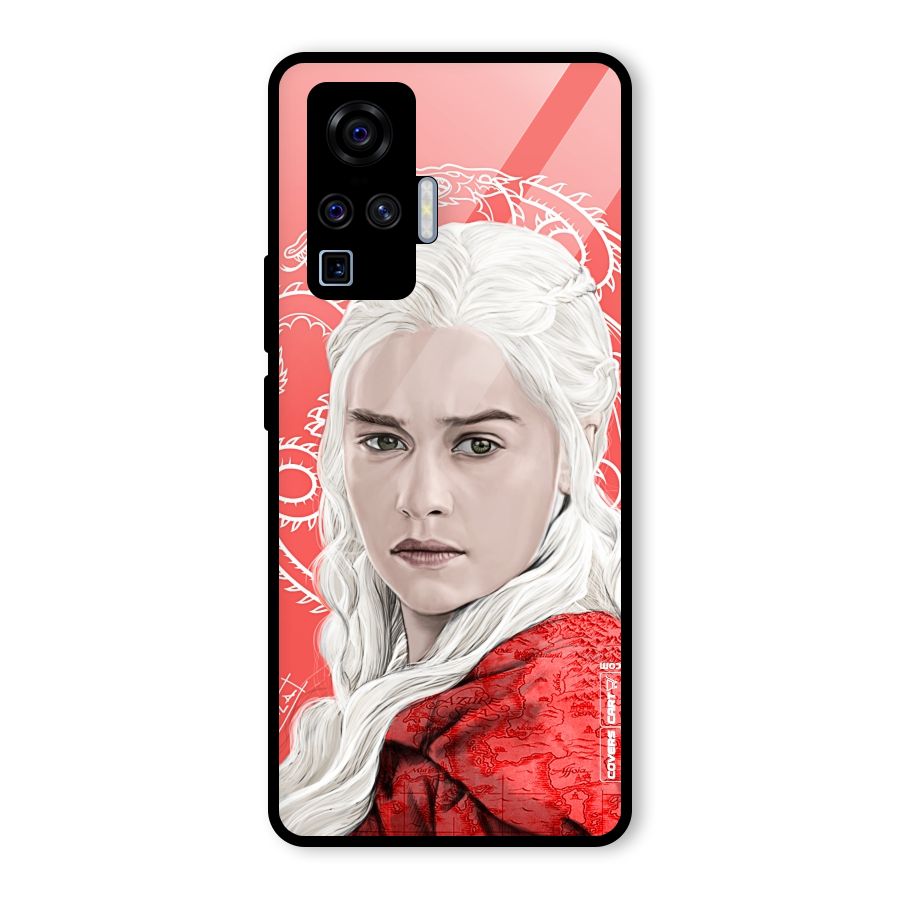 Khaleesi The Living Dragon Glass Back Case for Vivo X50 Pro