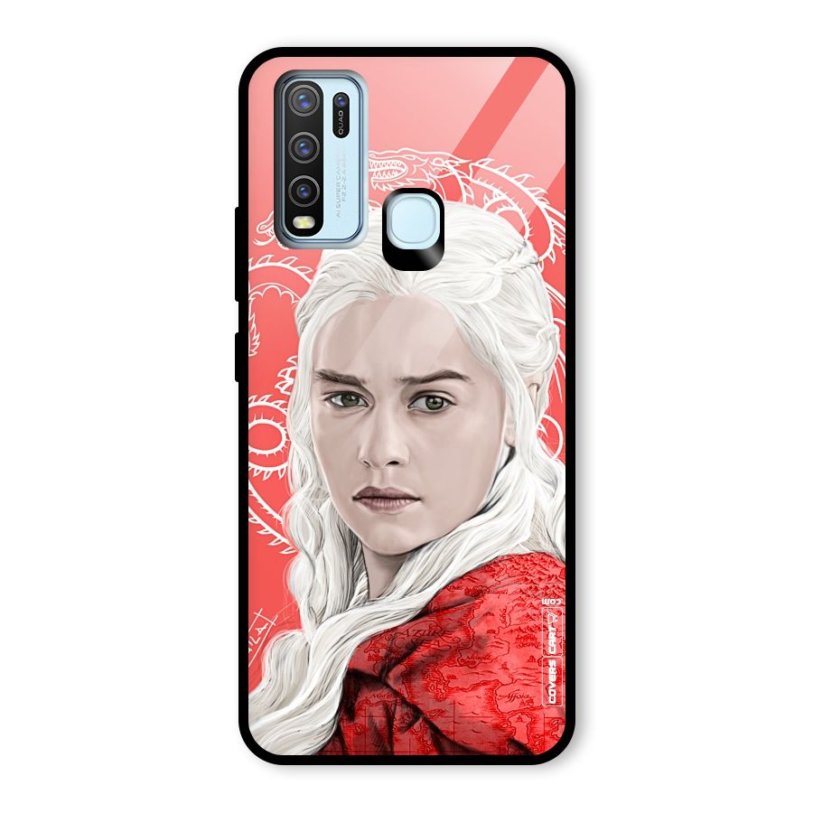 Khaleesi The Living Dragon Glass Back Case for Vivo Y30