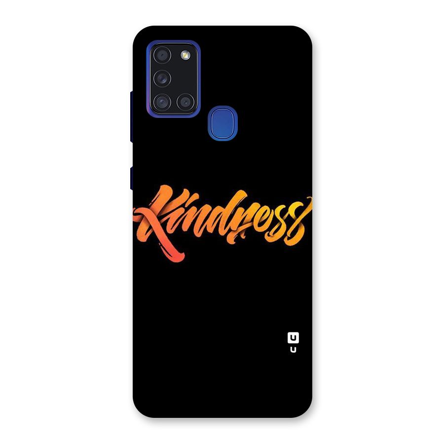 Kindness Back Case for Galaxy A21s