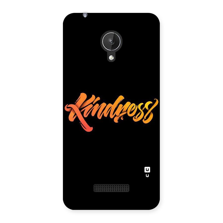 Kindness Back Case for Micromax Canvas Spark Q380