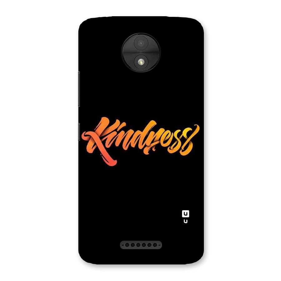 Kindness Back Case for Moto C