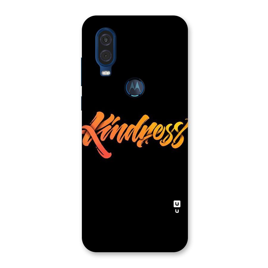 Kindness Back Case for Motorola One Vision