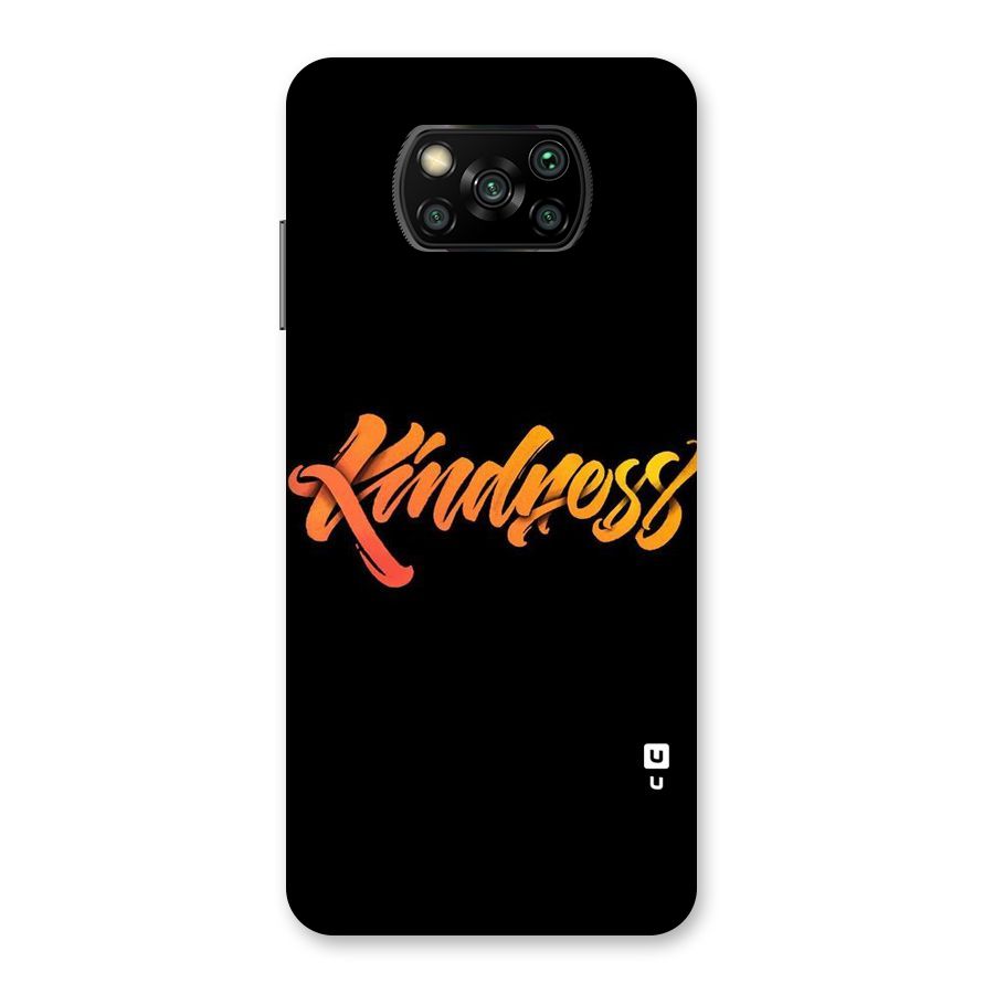 Kindness Back Case for Poco X3