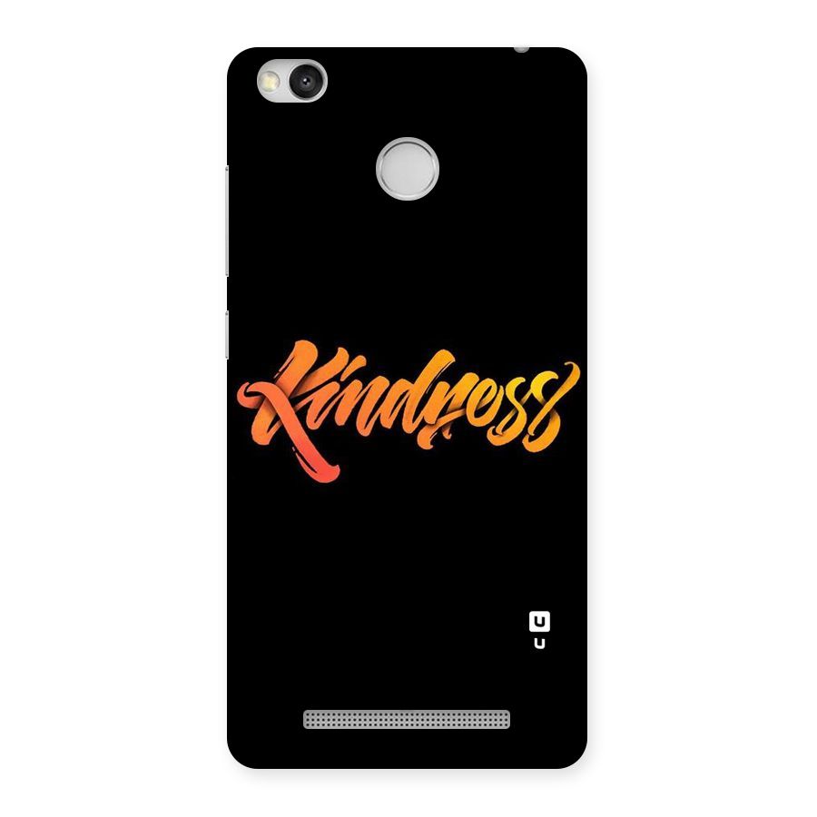 Kindness Back Case for Redmi 3S Prime