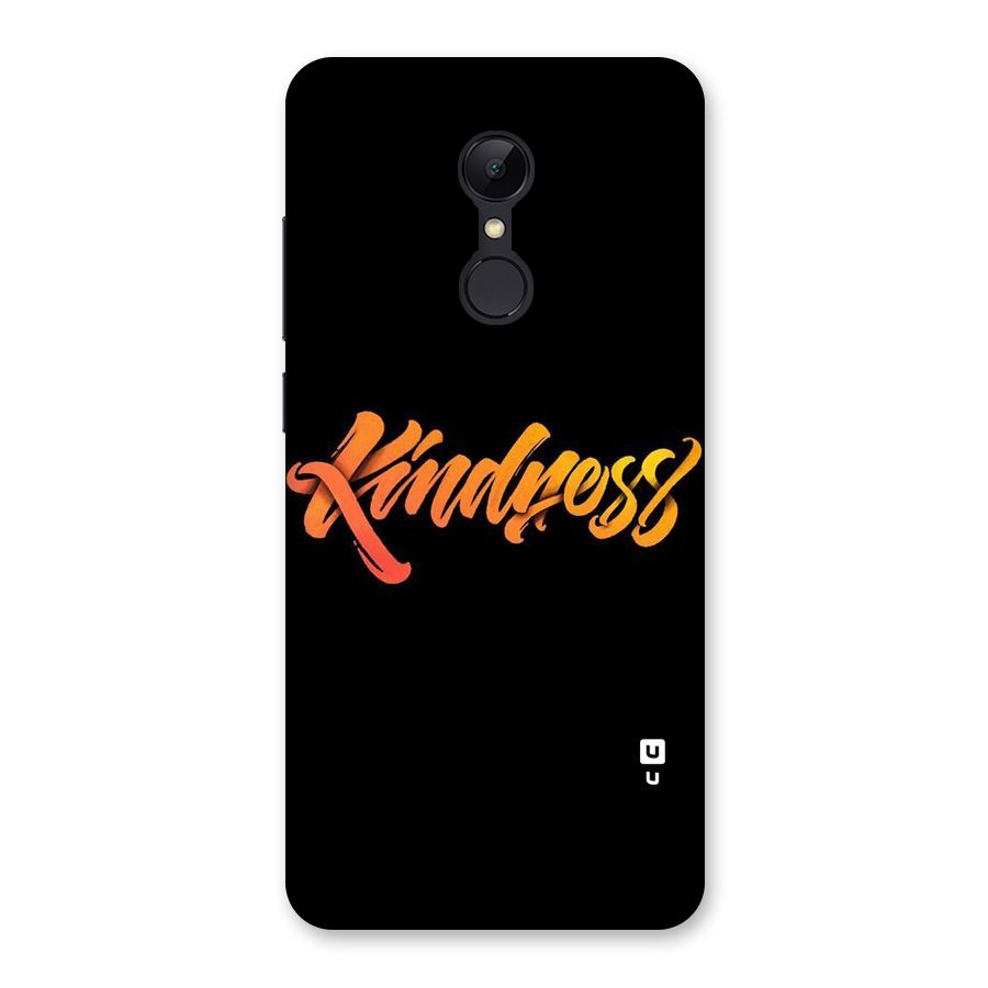 Kindness Back Case for Redmi 5