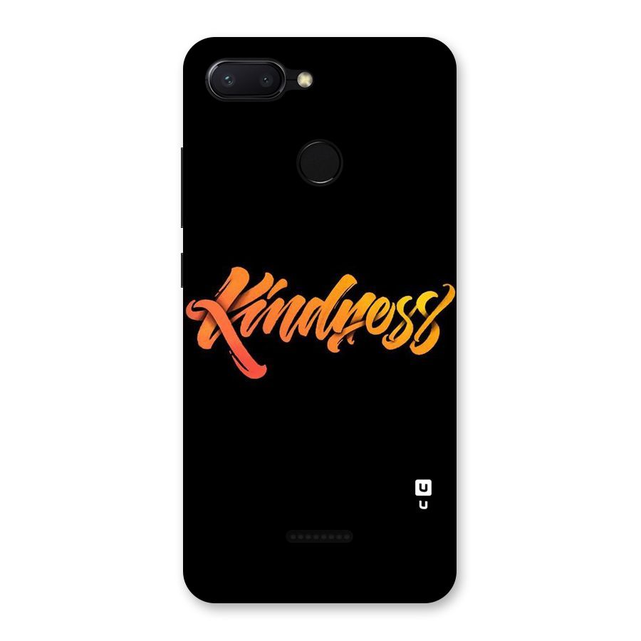 Kindness Back Case for Redmi 6