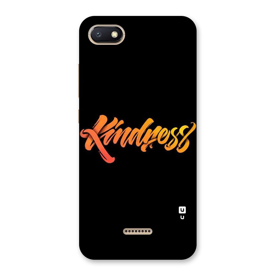 Kindness Back Case for Redmi 6A