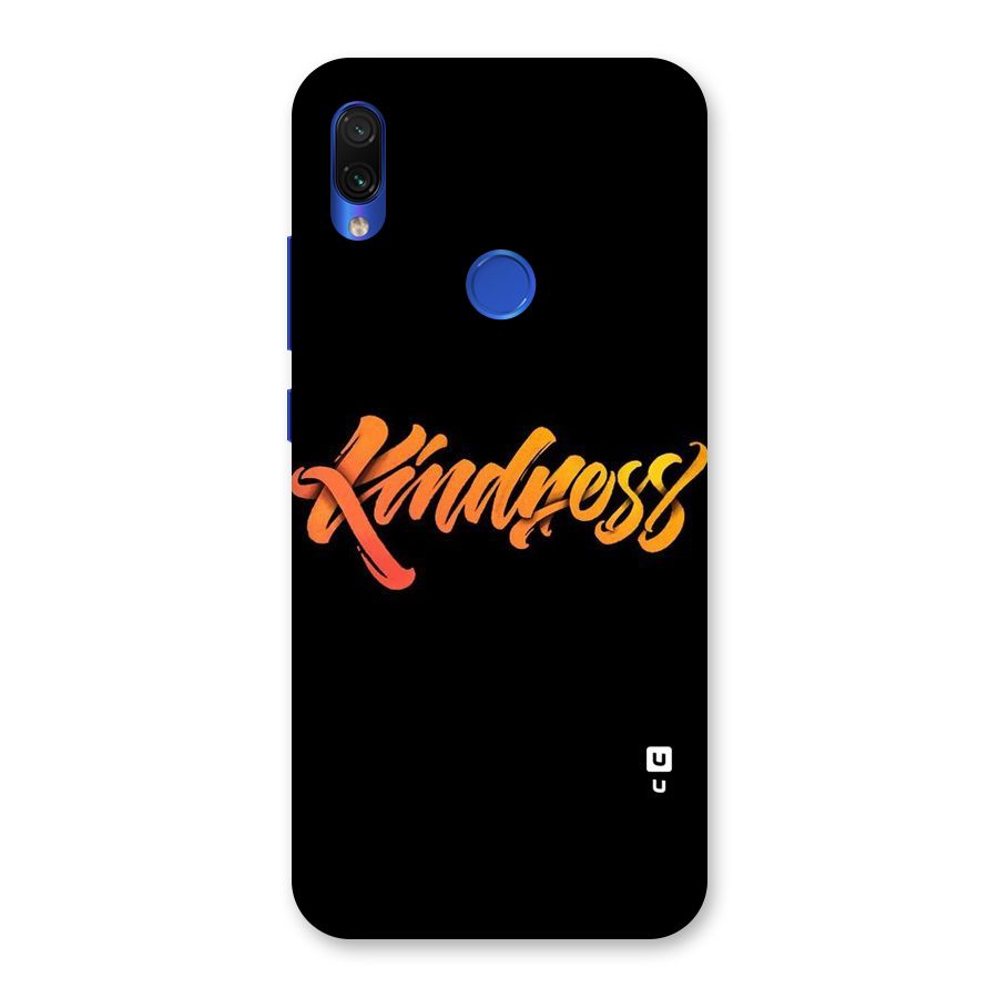 Kindness Back Case for Redmi Note 7S