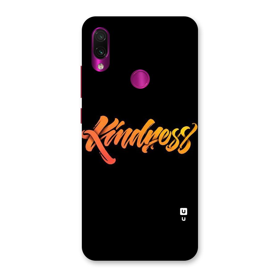Kindness Back Case for Redmi Note 7 Pro