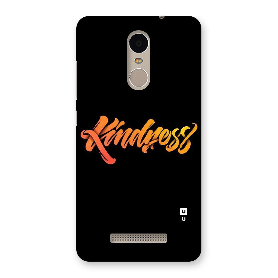 Kindness Back Case for Xiaomi Redmi Note 3