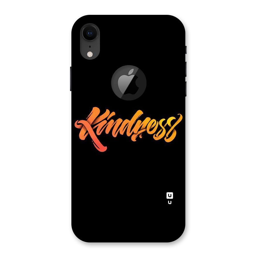 Kindness Back Case for iPhone XR Logo Cut