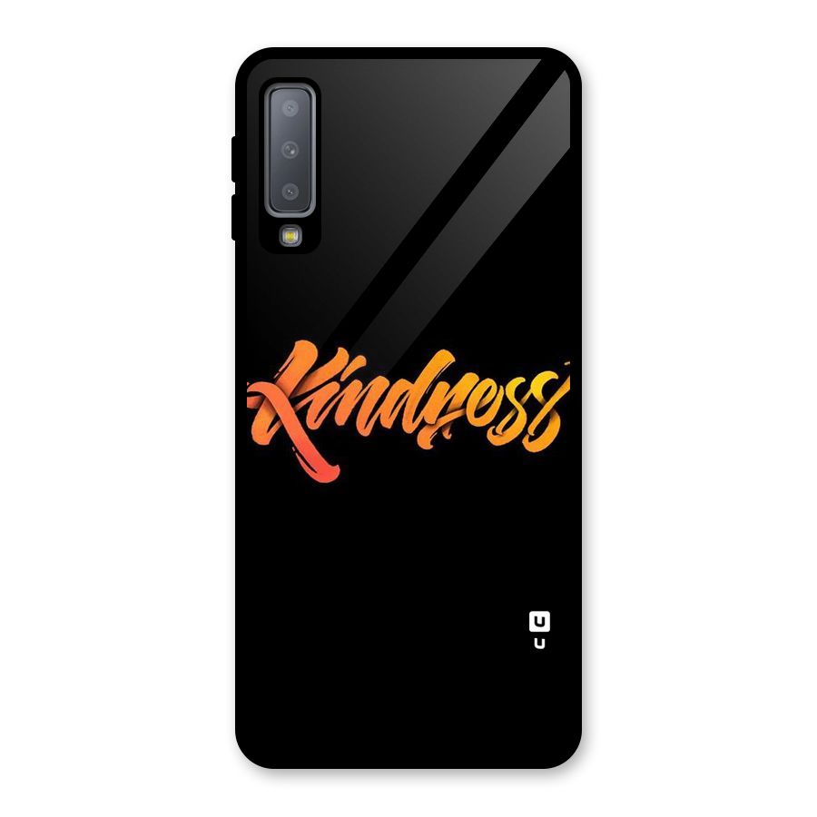 Kindness Glass Back Case for Galaxy A7 (2018)
