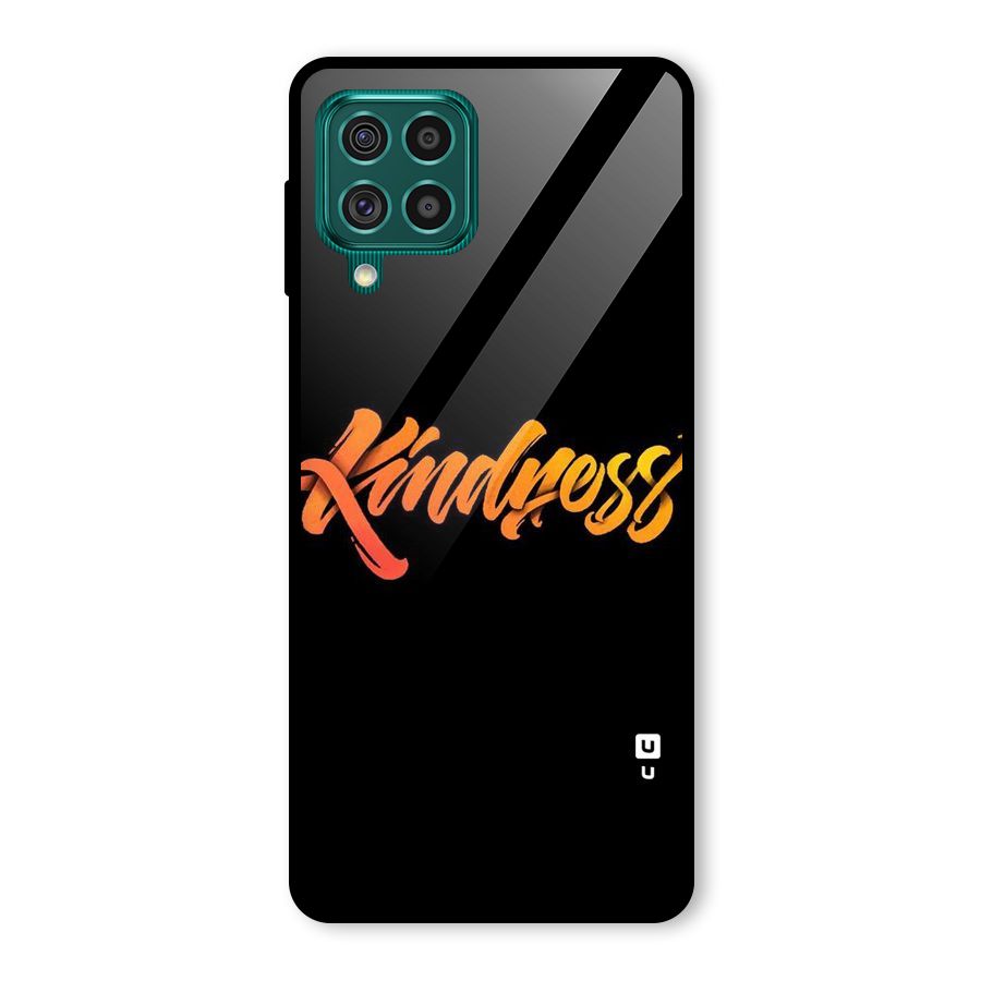 Kindness Glass Back Case for Galaxy F62